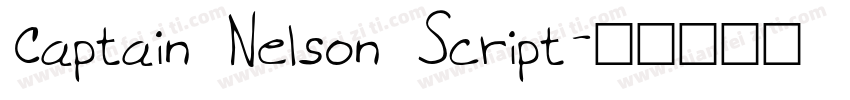 Captain Nelson Script字体转换